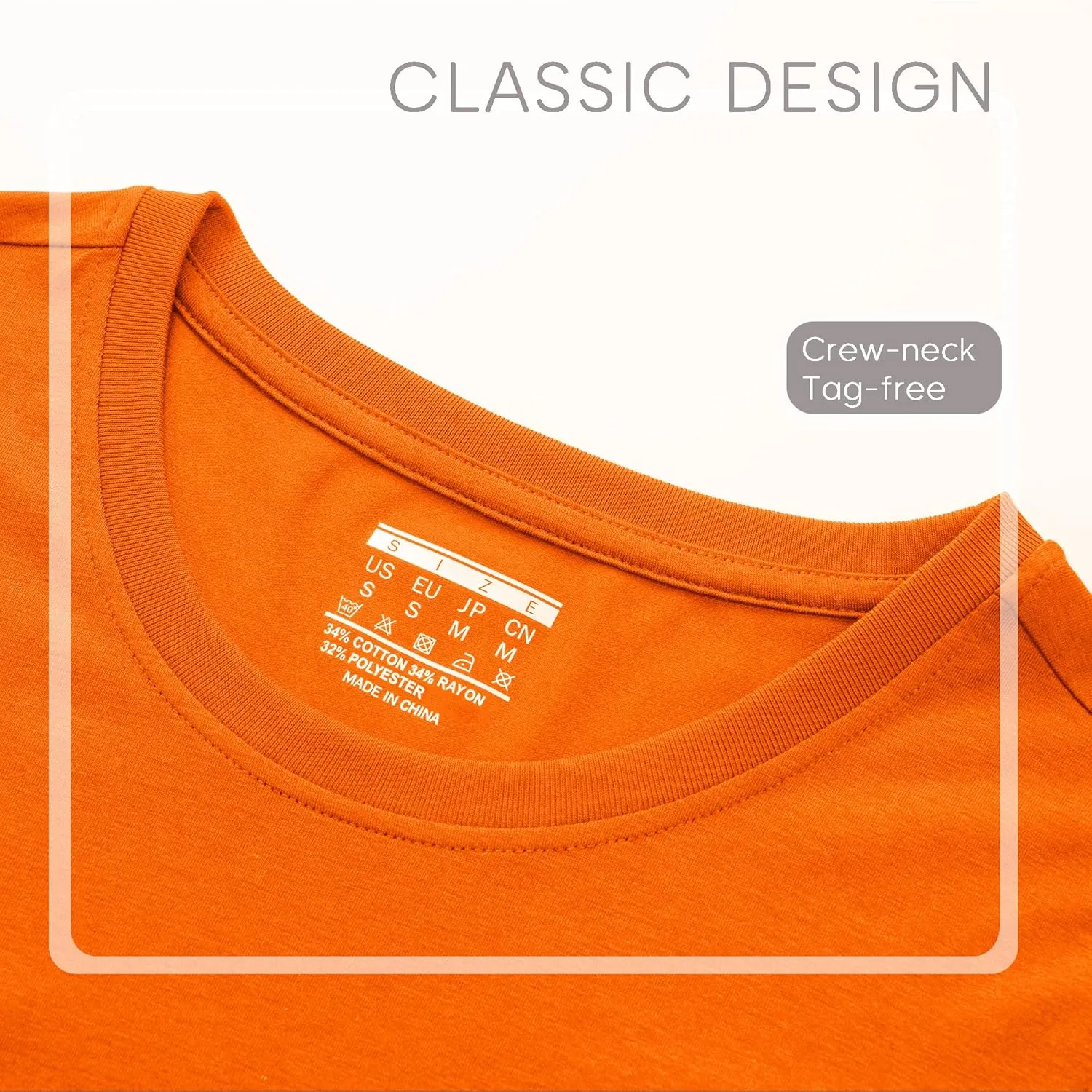 YUCOLEN Women's Cotton Long Sleeve Shirts Crew Neck T-Shirts Soft Casual Breathable Tees Basic Tops