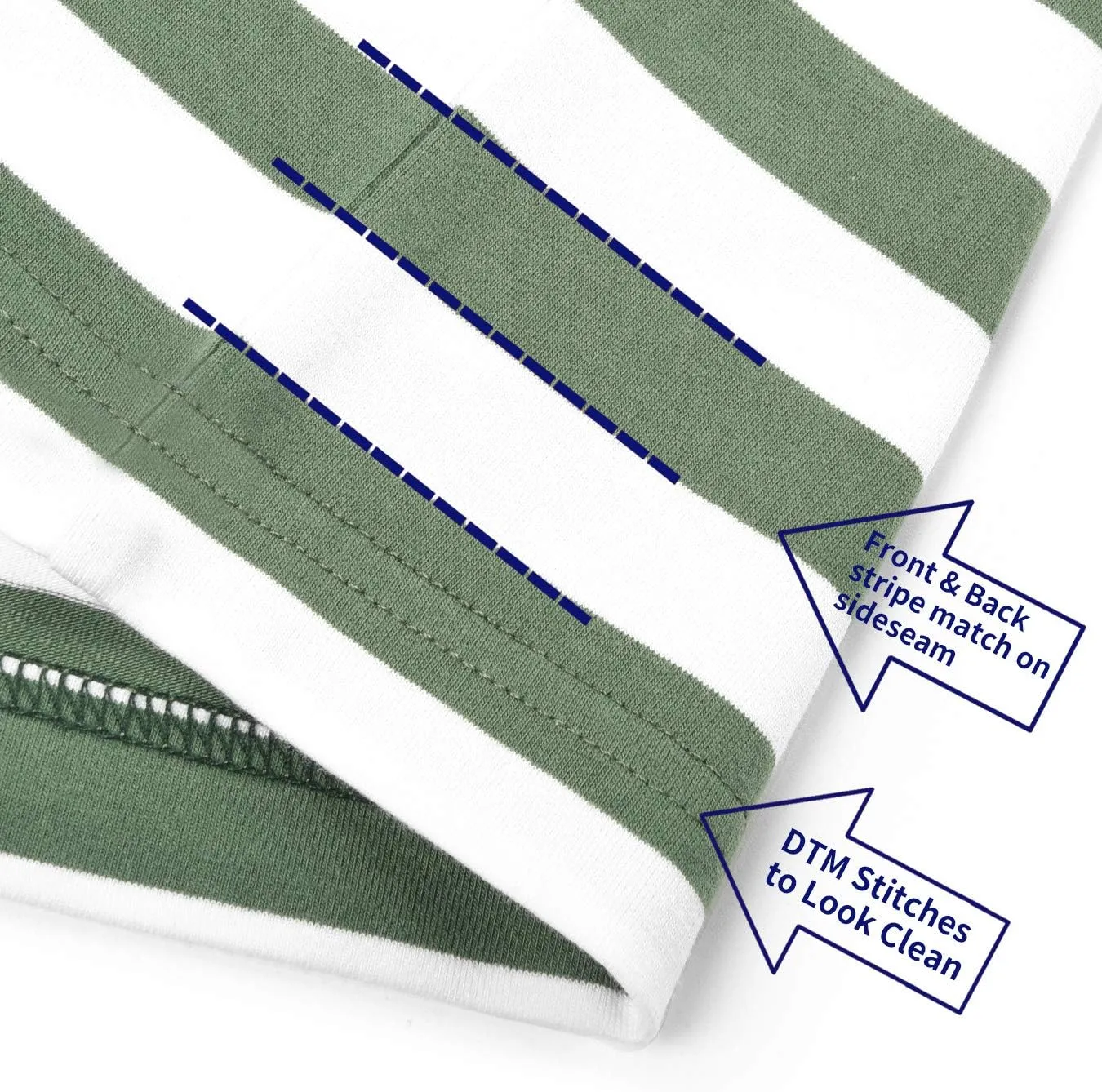 Zengjo Mens Striped Shirt Short Sleeve T-Shirts